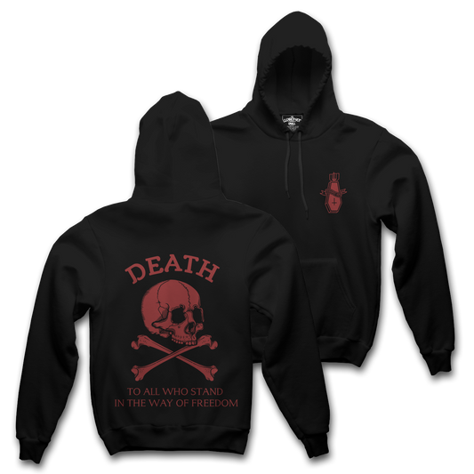 BLACK FLAG - BLOOD RED  BLK HOODIE